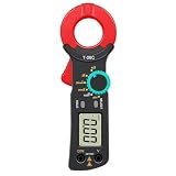 Jnchdghwa Amperímetro de Pinza Digital T-26C, Prueba de Corriente de Fuga Profesional de 20 MA A 60 A, Corriente de Detección de Fuga de 0,01 A, Rango Automático