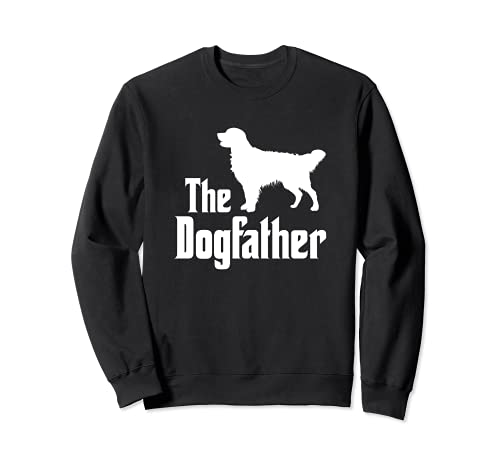 The Dogfather - funny dog gift, funny Golden Retriever Sweatshirt, Black