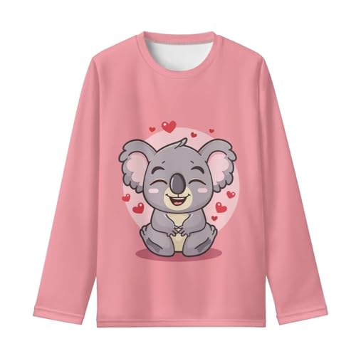 Image of Long Sleeve Shirts for Girls Casual Crewneck Tops Fall Winter Outfits for 3-16 Years Old
