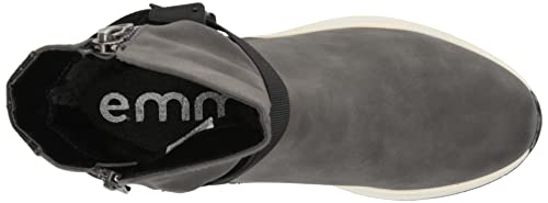 Emmshu By Coolway Women's Winter Bootie Ankle Boot, Blk, 7 #TOP4