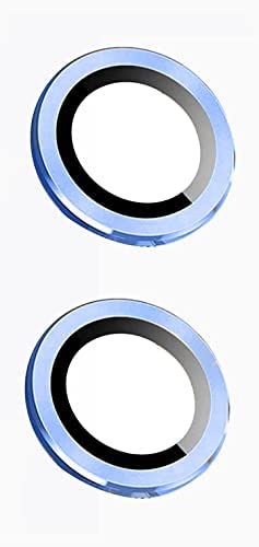 Image of Camera Lens Protector Ring Compatible with iPhone 13 | Aluminum Alloy Blue Camera Ring | Scratch & Dust Resistant Lens Guard | Easy Installation