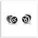 Xusamss Fashion Stainless Steel Twelve Constellation Barbell Stud Earrings