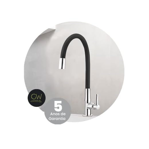 Torneira Tubo Gourmet Borracha Base Mesa GW Comercial