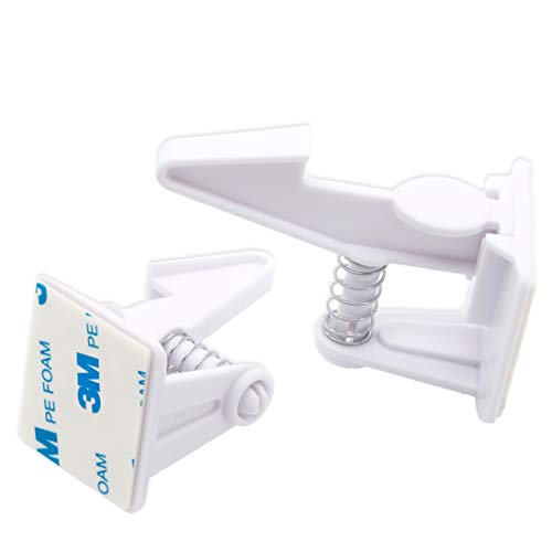 Cabinet Locks Child Safety Latches (8 Pack) - Baby Proofing Cabinets & Drawers