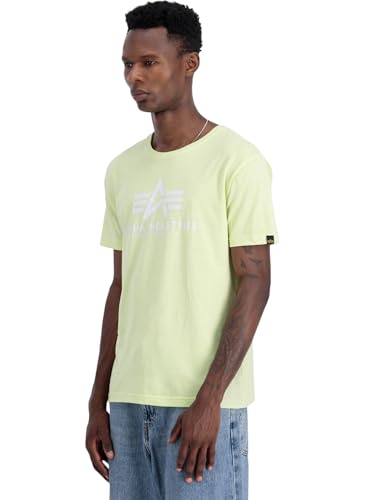 Alpha Industries Herren Basic T-Shirt, Arctic Lime, XL – Ansicht 4