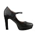 Elara Zapato de Tacón Alto con Correa Mujer Vintage Chunkyrayan Negro E22320...
