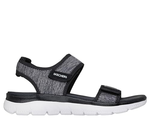 Skechers Skechers Women's SUMMITS - CUTEST ICON, Double Adjustable Band Heather Jersey Sandal, Black, 7.5M