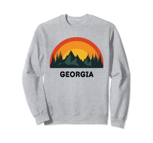 Georgia Vintage Sunset 80s Retro Summer Peach State EE. UU. Sudadera