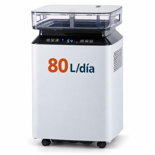 Kalopsia Deshumidificador de Humedad Eléctrico: 80L/Día Automático | Tanque 8L + Bomba 5M Continuo | Silencioso 46dB 170m² | Secado Ropa | Habitación Baño Sótano Trastero Casa Industrial Kalopsia Deshumidificador de Humedad Eléctrico: 80L/Día Automático | Tanque 8L + Bomba 5M Continuo | Silencioso 46dB 170m² | Secado Ropa | Habitación Baño Sótano Trastero Casa Industrial