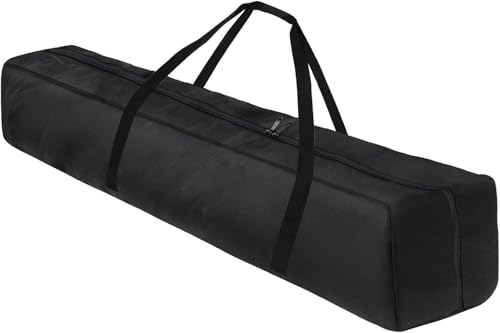 ZeiLaBang Kakadi Sac de transport pour support lumineux, sac à main, sac pour trépied, sac de rangement avec cordon de serrage, Noir , 120x20, Valise rigide avec roulettes pivotantes