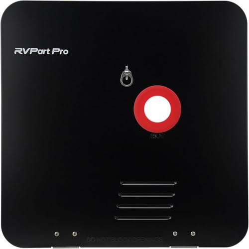 Image of 15 inch x 15 inch RV Water Heater Black Door and Flange Combination