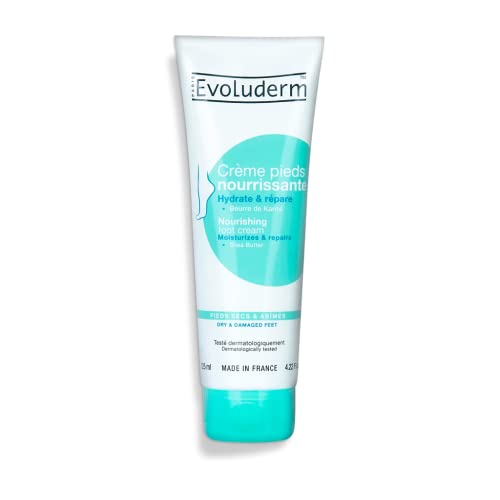 EVOLUDERM – Crème Pieds Nourrissante – 125 ml – Végan – Fabrication Française