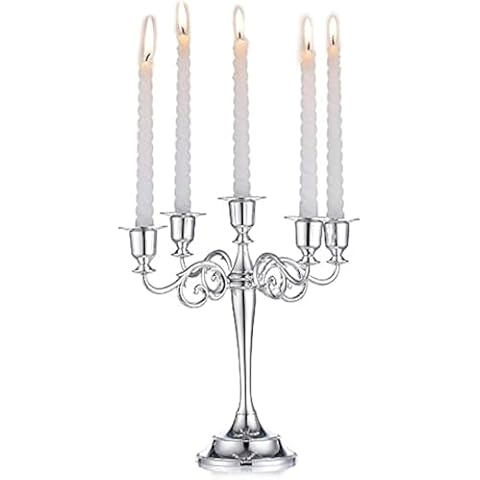 Vintage Metal 5-Arms Candle Holder for Decor Cover