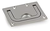 Maße: Länge: 76 mm |Breite: 56 mm | Tiefe: ca. 9 mm | Bohrungen Durchmesser: 4,5 mm | Materialstärke: 3 mm