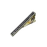 Pisacorbatas Clips de corbata de metal de color de pintura esmaltada for hombres Joyería de negocios de fiesta negra roja azul(Black)