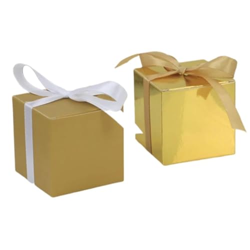 Boîtes cadeaux kraft bleu pour décoration table de fête | x30