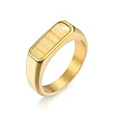 ❥ ALTA CALIDAD: el anillo está hecho de acero inoxidable de alta calidad, que no se desvanecerá después de usarlo durante mucho tiempo, tiene una vida útil más larga y es más seguro para el uso diario.