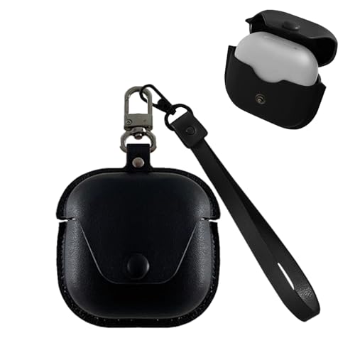 For SHOKZ OpenFit 2+/OpenFit 2 �P�[�X YANMONGI �㎿���U�[�� �P�[�X ���b�N�t�� �J���r�i�t�� �ϏՌ� �h�o �L�Y�h�~ �w��h�~ �����[�d�\ SHOKZ OpenFit 2+/OpenFit 2 �Ή�(�u���b�N)