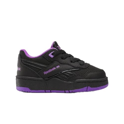 Reebok Baby Kid's BB 4000 II Sneaker, Black/Digital Purple/White, 10 US Unisex Infant