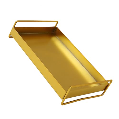 WEKADRIN 属製置物托? 小物整理トレイ 耐久性優れたジュエリーストレージ 収納トレイ アクセサリーや化粧品収納に おしゃれなホームデコレ