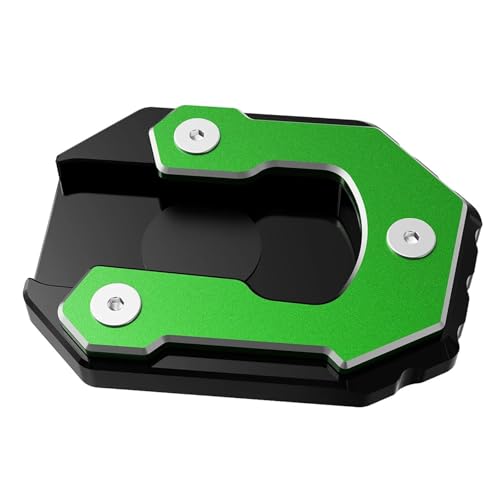 Seitenständer Fuß Motorrad-Ständerplatte Für Kawasaki Für Vulcan S 650S Für VN650 Für EN650 Für Vulcan S Cafe 2015–2024 Seitenständer-Fußpolster Vergrößern Pad(GRÜN)