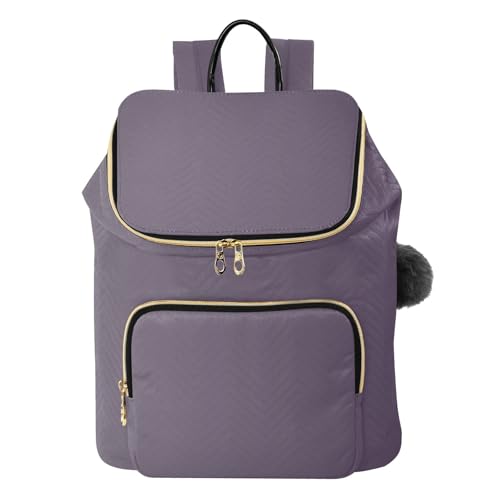 Sac à dos voyage femme gris dégradé avec fermeture antivol dos pour éviter les vols