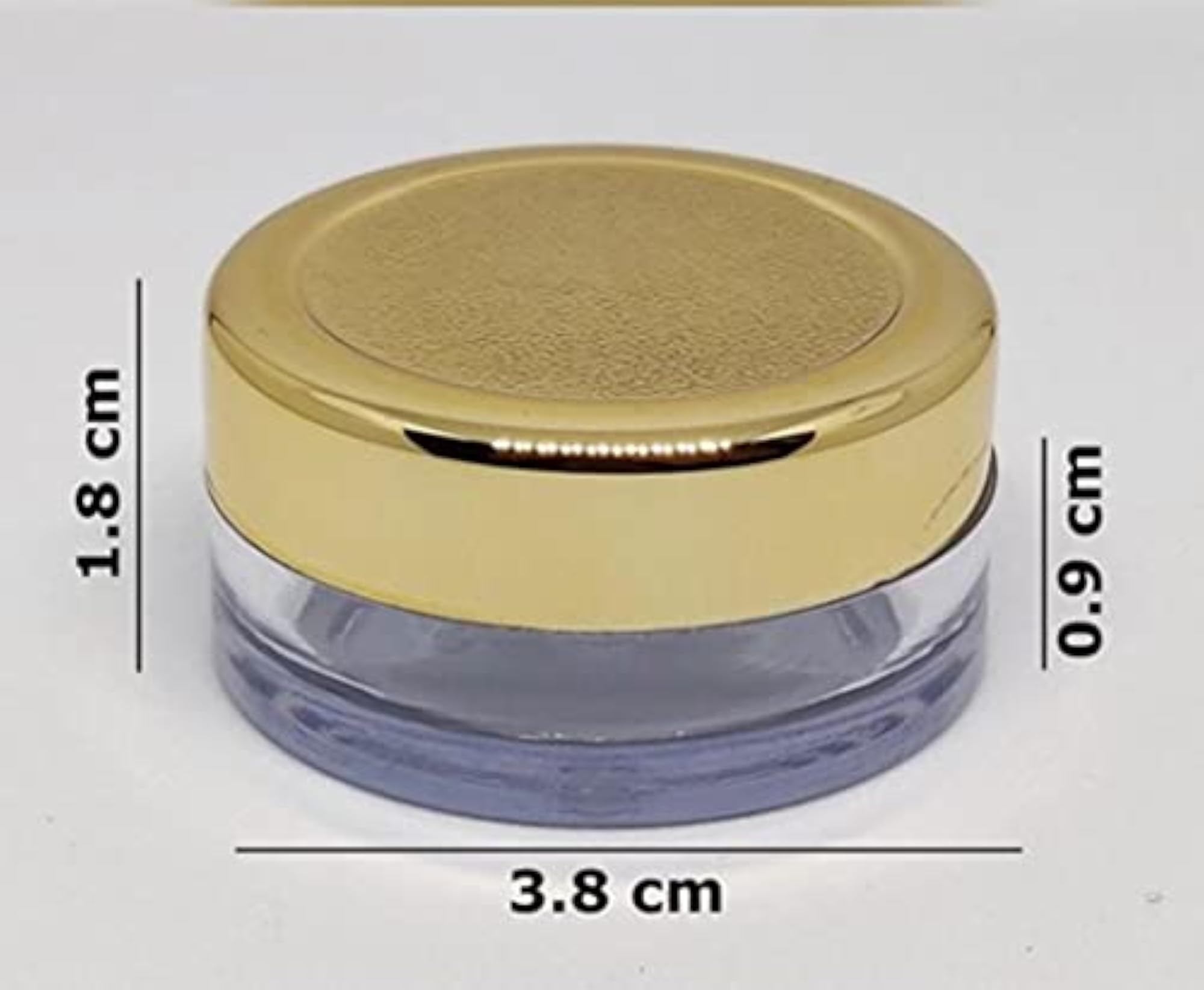 Wholesale Pack of 60PCS 8GMS San Jars with Gold Lids