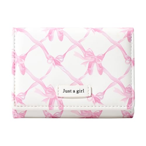 Sunwel Fashion Ballerina Wallets Girls Cute Ballet Slippers & Bow Prints Small Wallet Card Slots ID Window for Women Girls - Main Image