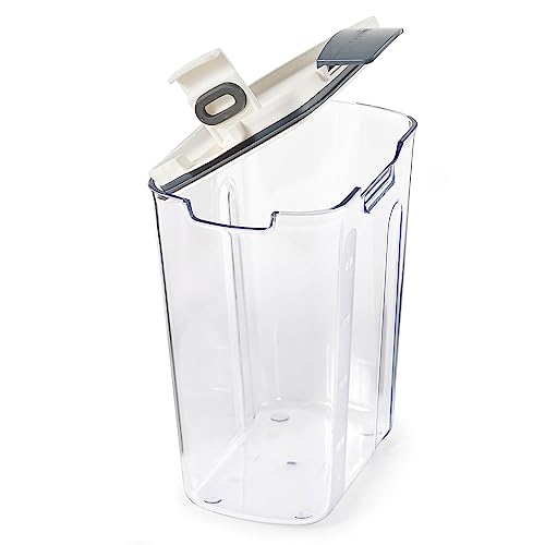 Progressive Prepworks Prokeeper 6-Piece Kitchen Clear Plastic Airtight Food Storage Organization Container Baking Canister Set, White (2 Pack) #TOP7