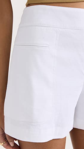 Theory Women's Mini Utility Shorts, White, 4 #TOP5