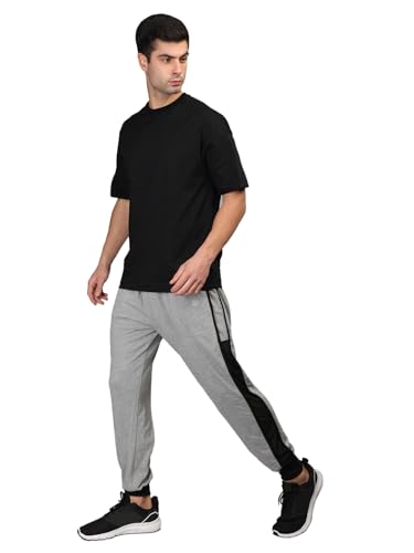 Image of CHKOKKO Men Casual Track Pant Gym Workout Lower with Pocket LightGrey L