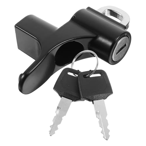 Candado para casco de moto negro de aleación de aluminio ligero