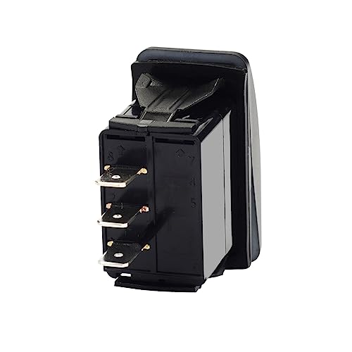 Image of Non-Light 3P ON-Off-ON Latching Rocker Switch SPDT 3 Way Toggle Switch for Car Boat RV Yacht Can Am SXS ATV UTV Dashboard Replacement12V /24V Marine System IP68 Waterproof