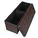 Otto & Ben Folding Box Chest with Memory Foam Seat Tufted Faux Leather Trunk Bedroom Ottomans Bench End Table, 45 Inch, Brown