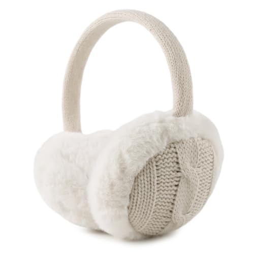 OMUKY Winter EarMuffs for Kids Toddler Knitted Ear Cover Plush Outdoor Children Cold Weather Ear Warmer