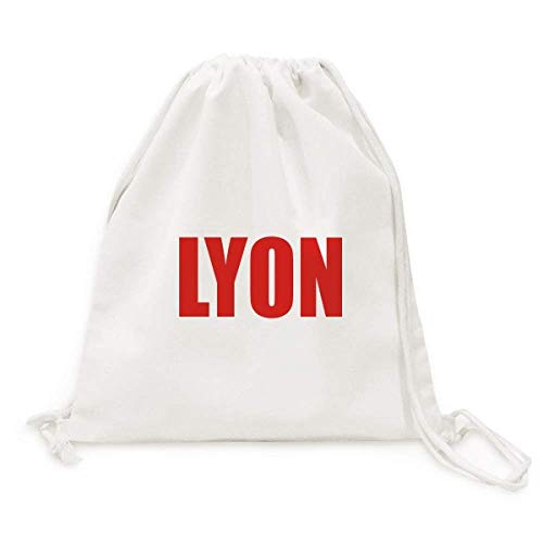 Sac de voyage de Lyon en toile rouge avec cordon pratique pour le shopping quotidien