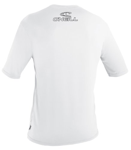 O'neill Wetsuits Wetsuits Uv Sun Protection Mens Basic Skins Short Sleeve Tee Sun Shirt Rash Guard, White, Xx-Large #TOP1