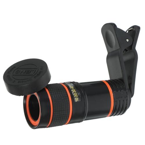 BESTonZON スマートフォン対応倍長焦点単眼望遠レンズ 高精細カメラ撮影用ユニバーサル設計 クランプ式持ち運び簡単 スマホカメラ外付け望遠