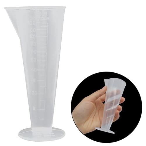 Vasos medidores plásticos transparentes 2 pack 100 ml miniatura 2