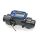 CIRONI DN25-80 Turbine Flow Meter, Electronic LCD Digital Display Flowmeter Pipe Liquid Water for Farm/Garden (Size : DN32)