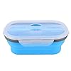 Lunchbox, opvouwbare lunchboxcontainer van 800 ml, draagbaar voor op reis voor buiten voor picknick(blauw)