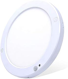HiBay Ultra Slim Motion Sensor LED Ceiling Panel Light PIR +Light Sensor Round Ceiling Porch Light Indoor 18W 1800lm Cool White 240V - Φ22 * 1.8cm