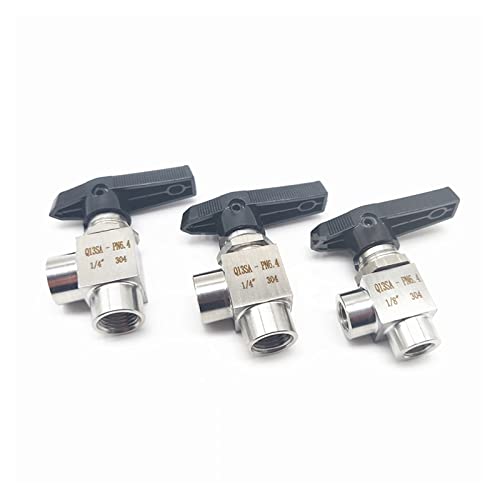 Válvula de bola rosca hembra 3/4 accesorio tubería acero inoxidable 2 vías 5
