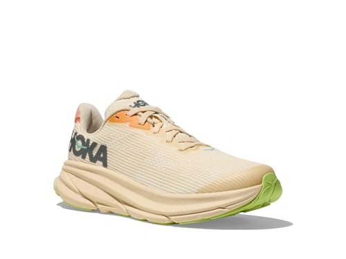Hoka Women's Clifton 9 Sneaker, Vanilla/Astral, 11