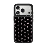 CASETiFY ミラー iPhone 17 Pro ケース [鏡面(スマホカバー)/MagSafe対応/指紋防止] - Pink Dainty Florals - シルバー (ブラックバンパー)