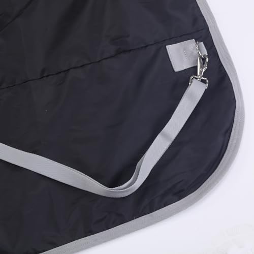 1200 Denier Rip-Stop Turnout Rain Sheet Lightweight Waterproof Breathable Horse Blanket (No Fill) Pinkgrey 69" - Image 6