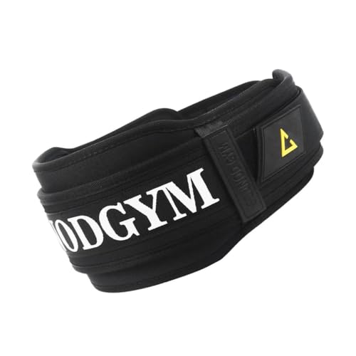 Weightlifting Belt for Gym Deadlift Squat Fitness Belt Heavy Duty Powerlifting Waist Guard EVA Adjustable Back Support (Black