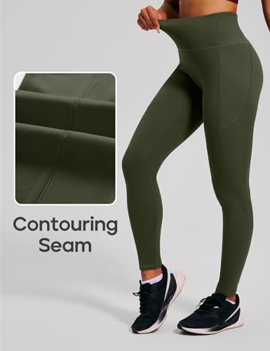 Image of Heathyoga Yoga Pants with Pockets Extra Soft Leggings with Pockets for Women Non See-Through High Waist Workout Leggings