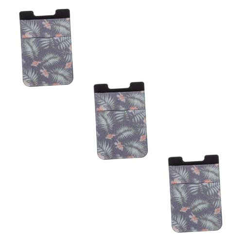 3 Pezzi Porta Carte Adesivo Per Telefono Posteriore Organizzatore Di Carta Di Credito Cellulare Portafoglio Borsa