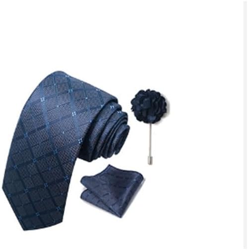 Formal Dress Western-style Clothes Necktie Men Stripe Tie Set